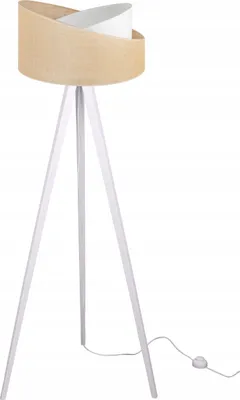 Obrázek produktu pro Třínohá stojací lampa, dřevo, juta, stínidlo, 45 cm