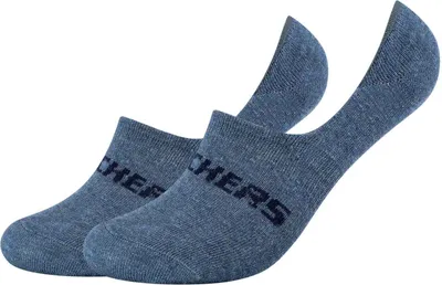 Produktbild von 2er Pack SKECHERS Mesh Ventilation Footies Unisex 5500 - denim melange 47-49