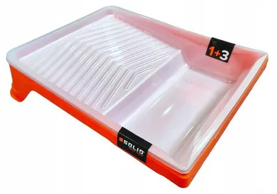 Productafbeelding van Robuuste verfkuip voor verfrollers, 25 cm + 3 reservepatronen