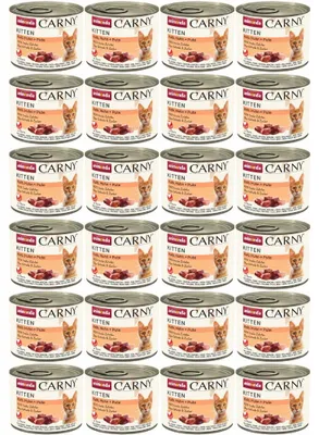 Imagen del producto de ANIMONDA Carny Kitten: alimento húmedo para gatitos, sabor ternera, pollo y pavo. Envase de 200g