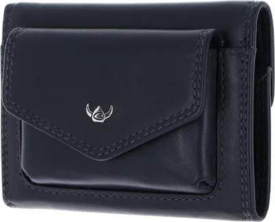 Produktbild von Golden Head Leder Geldbörse Polo RFID Protect Minischeintasche 1079 Marineblau dunkelblau