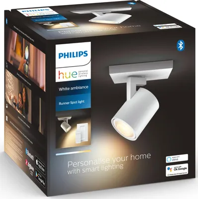 Produktbild von Philips Hue White Ambiance Runner Spot 1 flg. Weißen¸ 250lm inkl. Dimmschalter