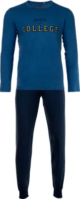 Produktbild von Sanetta Jungen Schlafanzug Set 2-tlg. - lang, Bündchen, Pyjama, Kinder, Teens, Baumwolle Blau 176