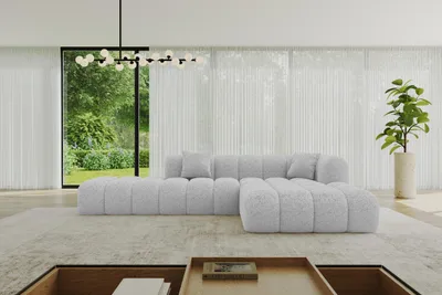 Produktbild von ALTDECOR Ecksofa in L-Form OLEA-L2 - 289x176x71 cm Dunkelgrau - Corner Sofa Bett Eckcouch Couch Wohnlandschaft Cauchsofa