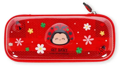 Produktbild von Legami - Wonderwow Federmäppchen, Ladybug Thema, 2 Fächer und Stifthalter, Innenfach mit Netzstoff, Reißverschluss, 23 x 11 x 5 cm