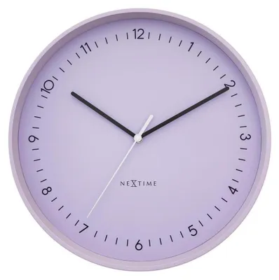 Obrázok produktu pre NeXtime - 3543LA - Nástenné hodiny - 40 cm - fialové - Berlin L