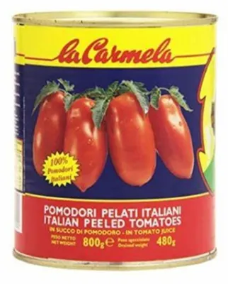Zdjęcie produktu dla La Carmela - Pomidory Całe Obierane 2550g - Idealne do Gastronomii i Dużych Rodzin