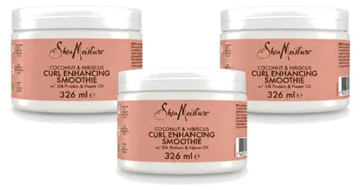 Produktbild von 3 x SheaMoisture Curl Enhancing Smoothie Coconut & Hibiscus 326 ml - Vorteilspackung - 3 Stücke