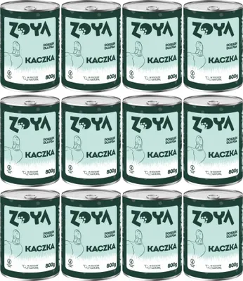 Image de ZOYA Canard - boîte Nourriture humide pour chiens 12x800g