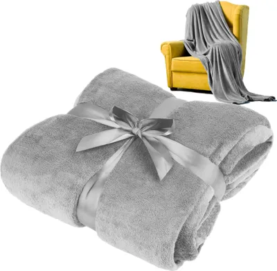 Immagine prodotto di Teesa TSA8902 Coperta in micropile 200x220 cm, grigio