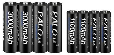 Image de Piles rechargeables, NiMH, compatibilité étendue, 4 AA et 4 AAA
