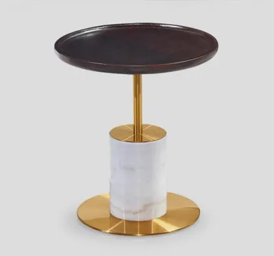 Produktbild von Designer Weißer Kaffeetisch r Beistelltisch Stilvolle Möbel Tisch
