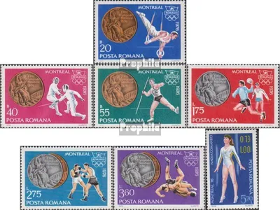 Produktbild von Briefmarken Rumänien 1976 Mi 3372-3378 (kompl.Ausg.) postfrisch Medaillengewinner