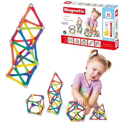 Zdjęcie produktu dla Woopie Klocki Magnetyczne Konstrukcyjne Ukladan