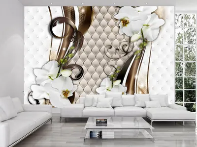 Produktbild von Vlies Fototapete 350x256 cm Tapeten Wandtapete XXL Blumen Abstrakt Ornament b-A-0062-a-b