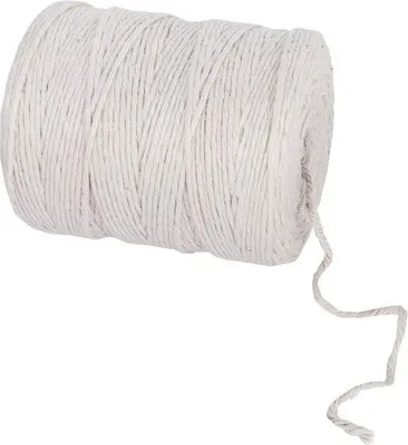 Produktbild von Jutegarn weiß 4-fach Ø 3,5 mm 280 m