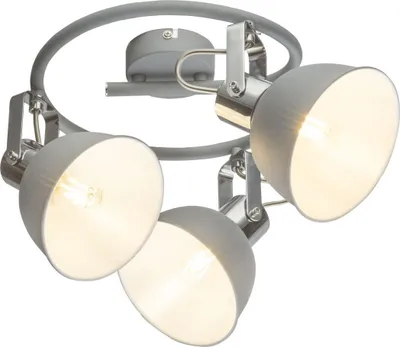 Produktbild von Globo Lighting Strahler Metall grau, verchromt, Metall grau, ø: 250mm, H: 190mm, exkl. 3x E14 25W 230V