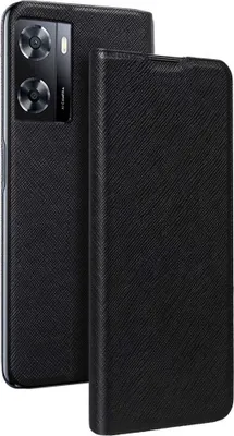 Produktbild von BigBen, Etui für Oppo A57s/A57 4G mit Kartenfach und Standfunktion, Schwarz