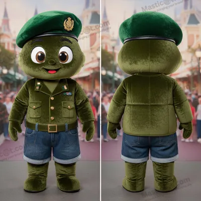 Immagine prodotto di Costume MASTICOT Gonfiabile Soldato Berretto Verde con Imbottitura
