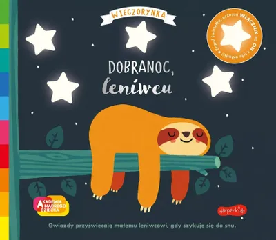 Immagine prodotto di Dobranoc, leniwcu. Akademia mądrego dziecka. Wieczorynka. Seria ze światełkami