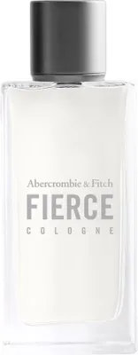 A clear, well-lit studio shot of an Abercrombie & Fitch Fierce cologne bottle against a white background.