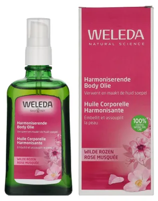 Produktbild von Weleda Pampering Body & Beauty Oil Wild Rose, Öl, Illuminating, Revitalisierend, Weichmachend, 100 ml, Mandelöl, Jojoba-Öl, Rosenöl, Spray, Konservierungsmittel