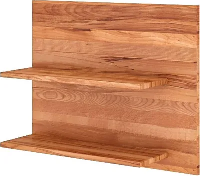 Produktbild von Wandregal Bento aus Kernbuche massiv 75x22x61 cm mit 2 Ablagen