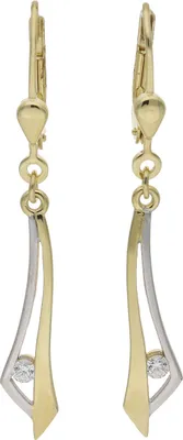 Produktbild von JuwelmaLux Ohrhänger 333 Bicolor mit Zirkonia JL20-06-0850