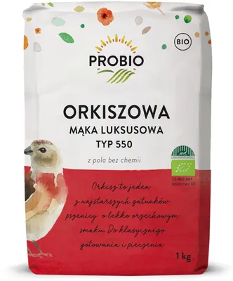 Produktbild von LUXUS-DINKELMEHL TYP 550  1 kg - PROBIO