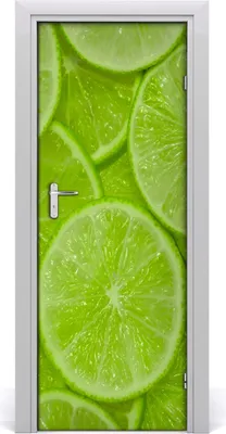 Produktbild von Tulup Türaufkleber 75x205 cm Dekorative Aufkleber Selbstklebend Wasserdichte Tapete Abnehmbar Schlafzimmer Wohnzimmer Wohnkultur - Limette