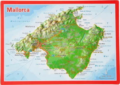 Produktbild von Reliefpostkarte Mallorca