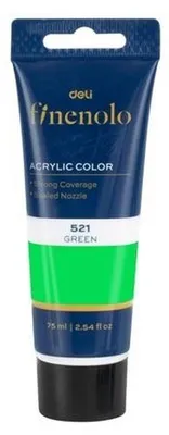 Obrázek produktu pro Finenolo akrylová barva zelená 75 ml.