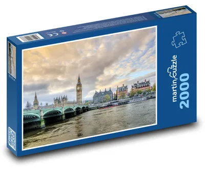 Zdjęcie produktu dla Puzzle 2000 Londyn – Big Ben i Tamiza - martinpuzzle