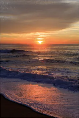 Produktbild von Wallario Poster - Sonne über dem Meer, Kunstdruck Größe: 61 x 91,50 cm