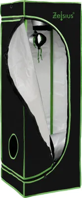 Produktbild von ZELSIUS Grow Tent 120 x 60 x 180 cm schwarz/grün Pflanzenzucht Indoor