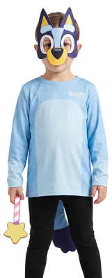 Produktbild von Bluey - Logo-Kostüm für Kinder NS10294 (Einheitsgröße) (Blau)