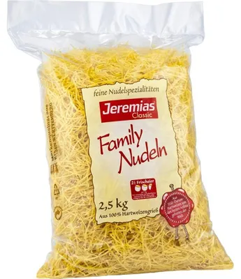 Immagine prodotto di Jeremias® 1325875005 Jeremias® Family Suppen-Nudeln 2mm 2,5 kg