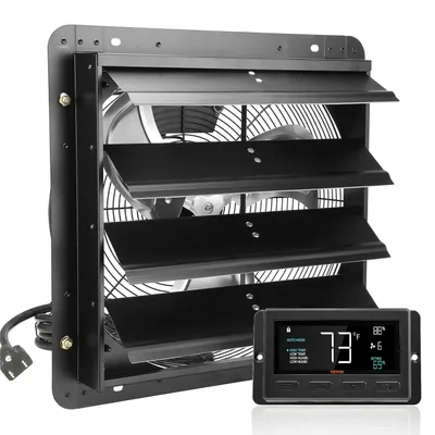 Image de Ventilateur d'extraction - Ventilateur d'aspiration - Ventilateur mural - Extracteur d'air - Ventilateur à lamelles - 406 mm - 1747 CFM