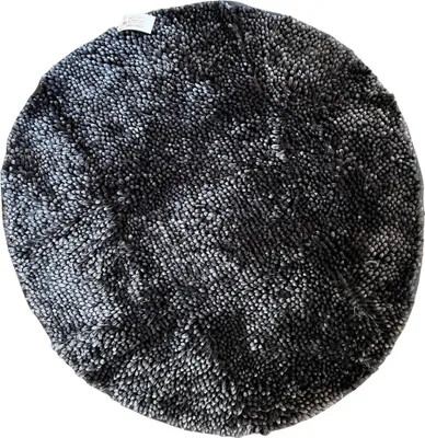 Produktbild von KBT n Luxus Chenille Badteppich, Mikrofaser, Rund Ø 80cm, Grau
