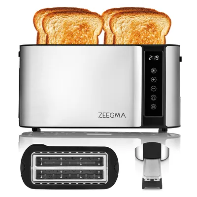 Zdjęcie produktu dla ZEEGMA Toster TOSTEE CHEF EASY, 1500 W, 4 grzanki jednocześnie, 7 poziomów, uchwyt na bułki, podgrzewanie, rozmrażanie