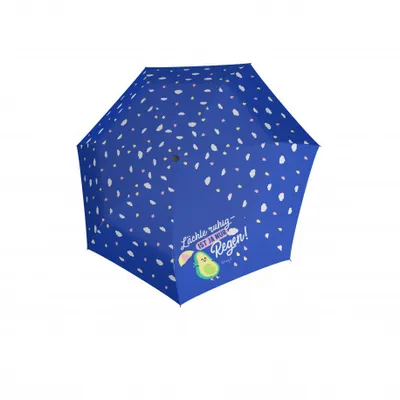 Obrázek produktu pro Doppler Kids Mini SMILING AVO - dětský skládací deštník, modrá, geometrický / abstraktní