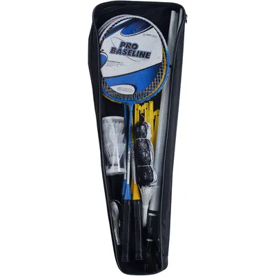 Produktbild von Baseline Badminton-Set 4 Spieler Pro - komplett mit Netz und Tragetasche