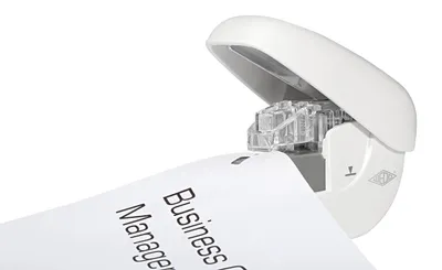 Produktbild von Wedo 1272000 Klammerloser Hefter Mini (bis zu 5 Blatt Papier - ohne Heftklammern