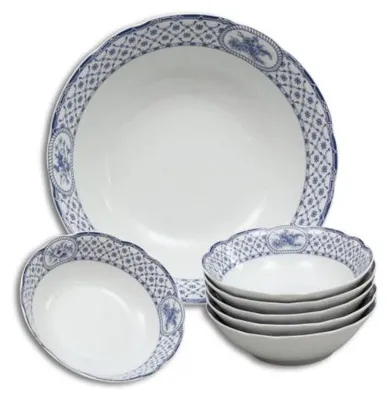 Produktbild von Rose, Kompott-Set, blaues Band, Thun, 7-teilig