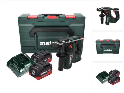 Produktbild von Metabo BH 18 LTX BL 16 Akku Bohrhammer 18 V 1.3 J SDS-plus Brushless + 2x Akku 10,0 Ah + Ladegerät + MetaBOX