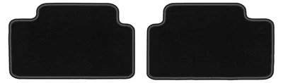 Produktbild von Velours-Fußmatten Hinten für Peugeot 308 II 2013- (Schrägheck) – 2-tlg, Schwarz, passgenau – Wielganizator LUX