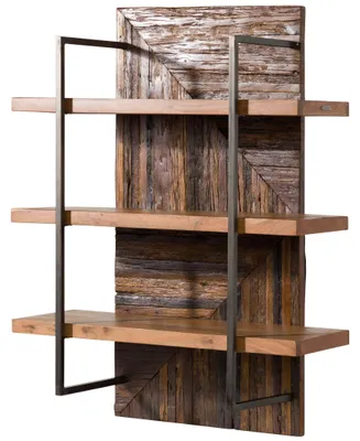 Produktbild von MASSIVMOEBEL24.DE Wandregal Altholz 90x40x120 natur lackiert LYON #141