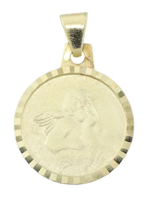 Produktbild von MIAMAR 1046980 Mädchen Anhänger Schutzengel 14 Karat (585) Gelbgold