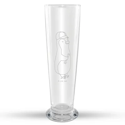 Produktbild von Mr. & Mrs. Panda Bierglas Wenn Papa es nicht reparieren kann, sind wir am Arsch - Transparent - Geschenk, Vatertag, Weißbierglas, Weizenbier Glas, Handwerker, Pinguin
