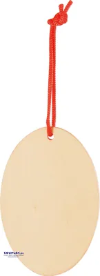 Produktbild von EDUPLAY 210290 Anhänger Osterei blanko, natur (6er Pack)